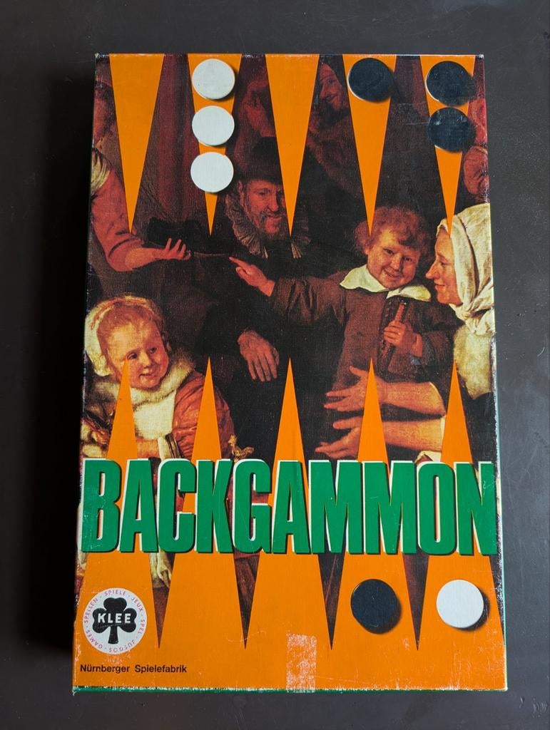 Backgammon vintage Klee, Nürnberg, Alle leeftijden, Ophalen of Verzenden, Zo goed als nieuw