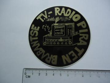 sticker oud RADIO PIRAAT Brabant nb amateur ether retro beschikbaar voor biedingen