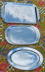 RVS serveerschalen / serveerbladen – set van 3, Ophalen of Verzenden