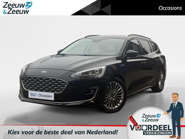 Ford Focus Wagon 1.0 EcoBoost Vignale | Winterpack | Lederen, Auto's, Ford, Bedrijf, Te koop, Focus, ABS, Achteruitrijcamera, Airbags