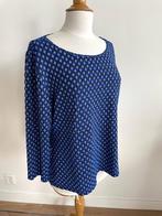 Claudia Sträter: Blauw shirt met print.  Maat 46, Blauw, Maat 46/48 (XL) of groter, Ophalen of Verzenden, Zo goed als nieuw