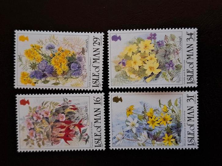 Man 1987 Bloemen, Postzegels en Munten, Postzegels | Europa | UK, Postfris, Ophalen of Verzenden