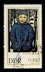 postzegel 964 DDR schilderij H. Hakenbeck kinderportret, Postzegels en Munten, Ophalen of Verzenden, DDR, Gestempeld