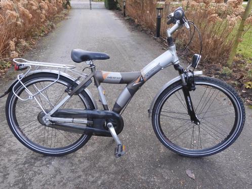 Mooie matgrijze  26" Alpina Legend met 3 versnellingen, Fietsen en Brommers, Fietsen | Jongens, Zo goed als nieuw, 26 inch of meer