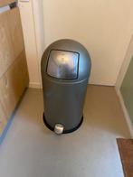Wesco Kick Afvalemmer - Grijs, Ophalen, Gebruikt, Met pedaal, 50 tot 75 cm