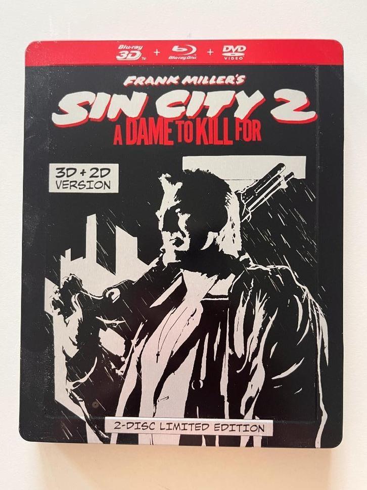 Blu Ray - Sin City 2 A Dame to Kill for (Tin Can), Cd's en Dvd's, Blu-ray, Zo goed als nieuw, Actie, Ophalen of Verzenden