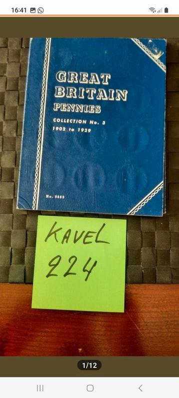Great britain old penny album kavel 224 beschikbaar voor biedingen