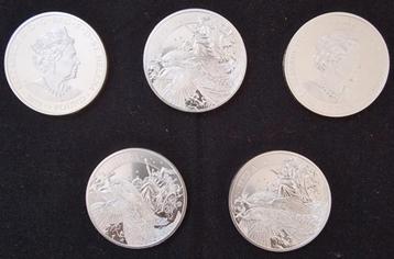 5x 1 oz Hera & The Peacock Zilver Munten 2022 beschikbaar voor biedingen
