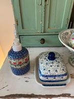 Lotje Bunzlau Castle grote botervloot + zeeppompje, Huis en Inrichting, Keuken | Servies, Keramiek, Overige typen, Ophalen of Verzenden