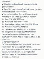 werkbank met kasten, Ophalen, Nieuw, 170 cm of meer