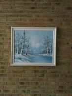 Witte houten lijst ( met afbeelding), Ophalen, Hout, 50 tot 75 cm