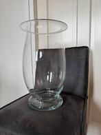 Grote hoge glazen vaas -windlicht, Overige kleuren, Ophalen of Verzenden, Minder dan 50 cm, Glas