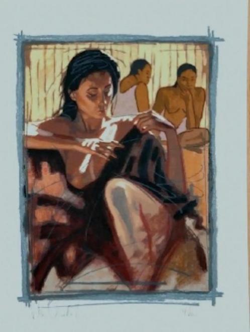 Zeefdruk Nico Vrielink, Antiek en Kunst, Kunst | Litho's en Zeefdrukken, Ophalen of Verzenden
