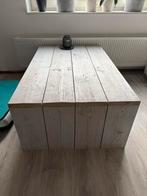 Steigerhouten Salontafel Wit - Binnen/Buiten, Huis en Inrichting, Tafels | Salontafels, Gebruikt, Minder dan 50 cm, Rechthoekig