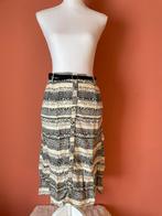 Nümph zwart met creme print rok maat 36, Verzenden, Zwart, Nümph, Zo goed als nieuw