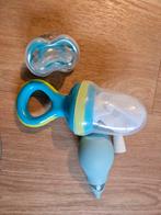 Nuby bijtring, sabbelspeen & neusspray - zgan, Ophalen of Verzenden, Zo goed als nieuw, Overige typen