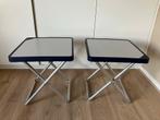 2x Crespo Bijzettafel / Kruk - Camping, Ophalen, Gebruikt, Campingmeubel-accessoire