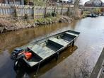 Alumacraft 1236 met Mercury 15pk, Watersport en Boten, Platbodems, Ophalen