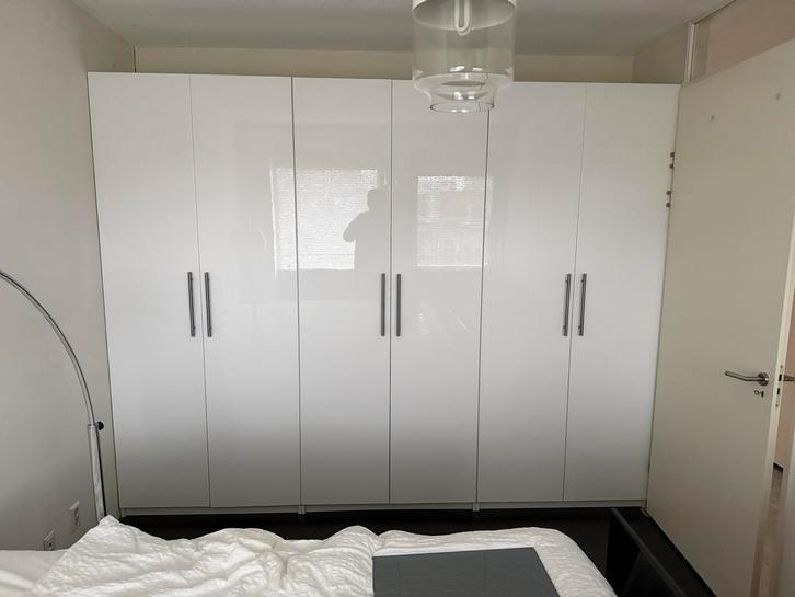 Ikea PAX kledingkast wit 3x 100x58x236 incl. inrichting, Huis en Inrichting, Kasten | Kledingkasten, Zo goed als nieuw, 200 cm of meer