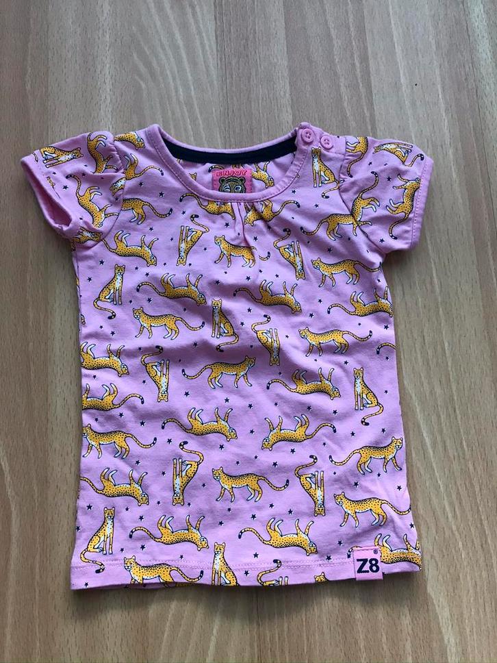 Z8 shirt panter maat 74 zgan style: Wendy, Kinderen en Baby's, Babykleding | Maat 74, Zo goed als nieuw, Meisje, Shirtje of Longsleeve