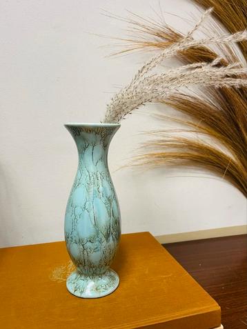 Mooie Delfts aardewerk Blauw turquoise Vaas Vintage Perfect! beschikbaar voor biedingen