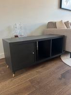 IKEA Kallax kast, tv meubel, zwart, Ophalen, Zo goed als nieuw, 25 tot 50 cm, 100 tot 150 cm