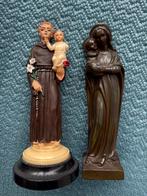 Antieke religieuze beelden - Heilige Antonius en Maria, Antiek en Kunst, Ophalen