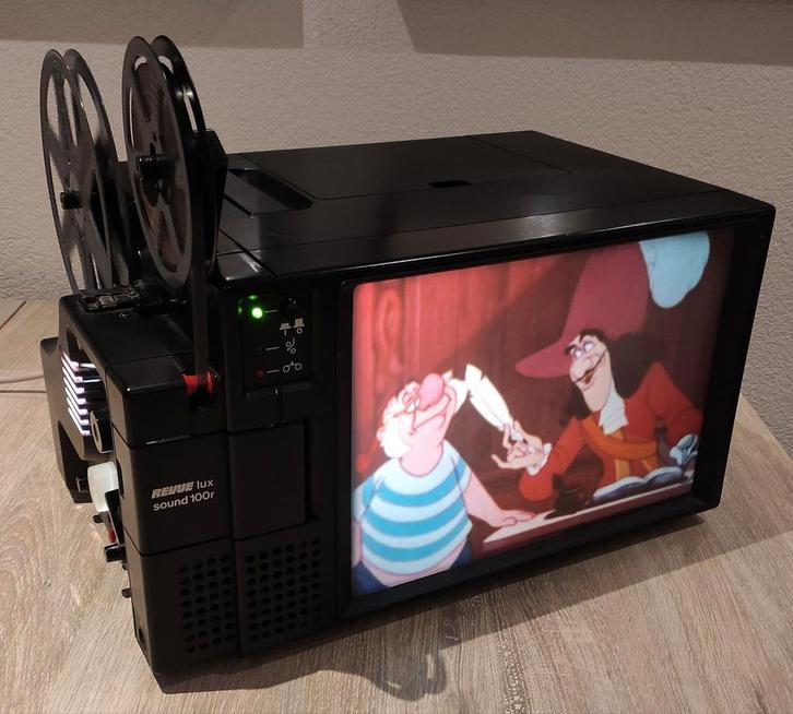 REVUE LUX 100 R SUPER 8 DAGLICHT FILMPROJECTOR met GELUID, Audio, Tv en Foto, Filmrollen, Ophalen of Verzenden