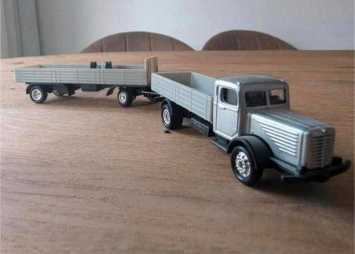 Truck plus aanhanger schaal 1:87, Hobby en Vrije tijd, Modelauto's | 1:87, Zo goed als nieuw, Bus of Vrachtwagen, Overige merken