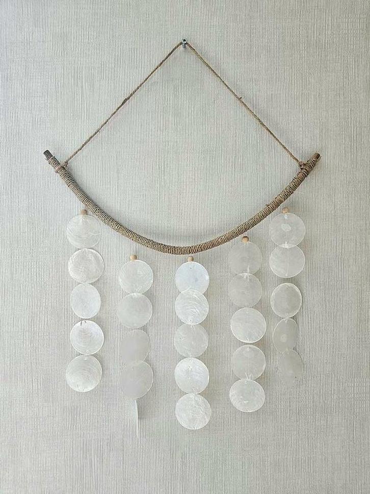 Schelpen hanger mobiel 1 uit Bali, Huis en Inrichting, Woonaccessoires | Wanddecoraties, Nieuw, Ophalen of Verzenden