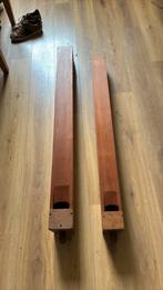 2 houten orgelpijpen uit een kerkorgel, Antiek en Kunst, Ophalen