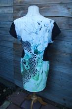 Jurk zwart/ creme/ groen/ blauw Etoile du Monde mt 6 (XL) V, Kleding | Dames, Jurken, Blauw, Etoile du Monde, Maat 46/48 (XL) of groter