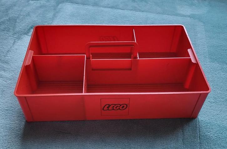 Lego opberg / sorteer / vakken bak Rood met handgreep., Kinderen en Baby's, Speelgoed | Duplo en Lego, Gebruikt, Lego, Complete set