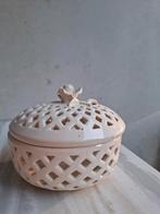 Vintage bonbonniere met deksel. Roos op de deksel, Ophalen of Verzenden, Nieuw