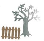 stans, boom met hek, Hobby en Vrije tijd, Kaarten | Zelf maken, Nieuw, Overige thema's, Ophalen of Verzenden, Pons of Mal