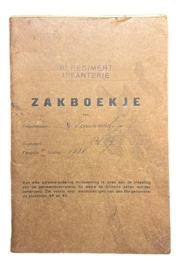 Nederlands zakboekje incompleet 1938 beschikbaar voor biedingen