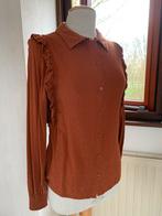 Boho blouse 36 roest bruin Viscose, Bruin, Ophalen of Verzenden, Lange mouw, Maat 36 (S)