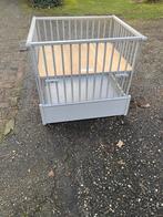 Houten babybox met lade, Kinderen en Baby's, Boxen, Ophalen, Gebruikt, Vierkant, In hoogte verstelbaar