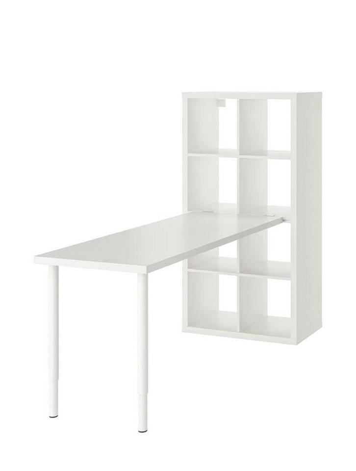 Ikea Bureau / Kastcombinatie - Kallax / Lagkapten, Huis en Inrichting, Bureaus, Zo goed als nieuw, Bureau, Ophalen