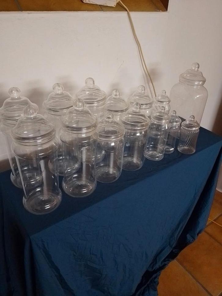 Candybar snoep potten, scheplepels, Hobby en Vrije tijd, Feestartikelen, Zo goed als nieuw, Feestartikel, Geboorte of Huwelijk