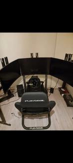 Moza r5 bundle es playseat trophy triple standard 3x scherm, Ophalen of Verzenden, Zo goed als nieuw