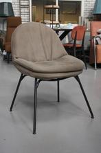 2 x luxe eetkamerstoel CURTIS Jess design echt leer naturel, Ophalen, Zo goed als nieuw, Metaal, Twee