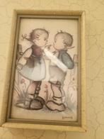 Vintage houten lijstje met glas foto 1 t/m 3