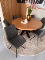 6 eetkamerstoelen merk Goossens, Huis en Inrichting, Stoelen, Overige materialen, Ophalen of Verzenden, Grijs, Vijf, Zes of meer stoelen