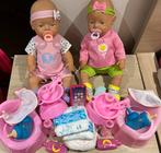 2 Baby Born plaspoppen met potjes en veel accessoires, Ophalen, Nieuw, Babypop