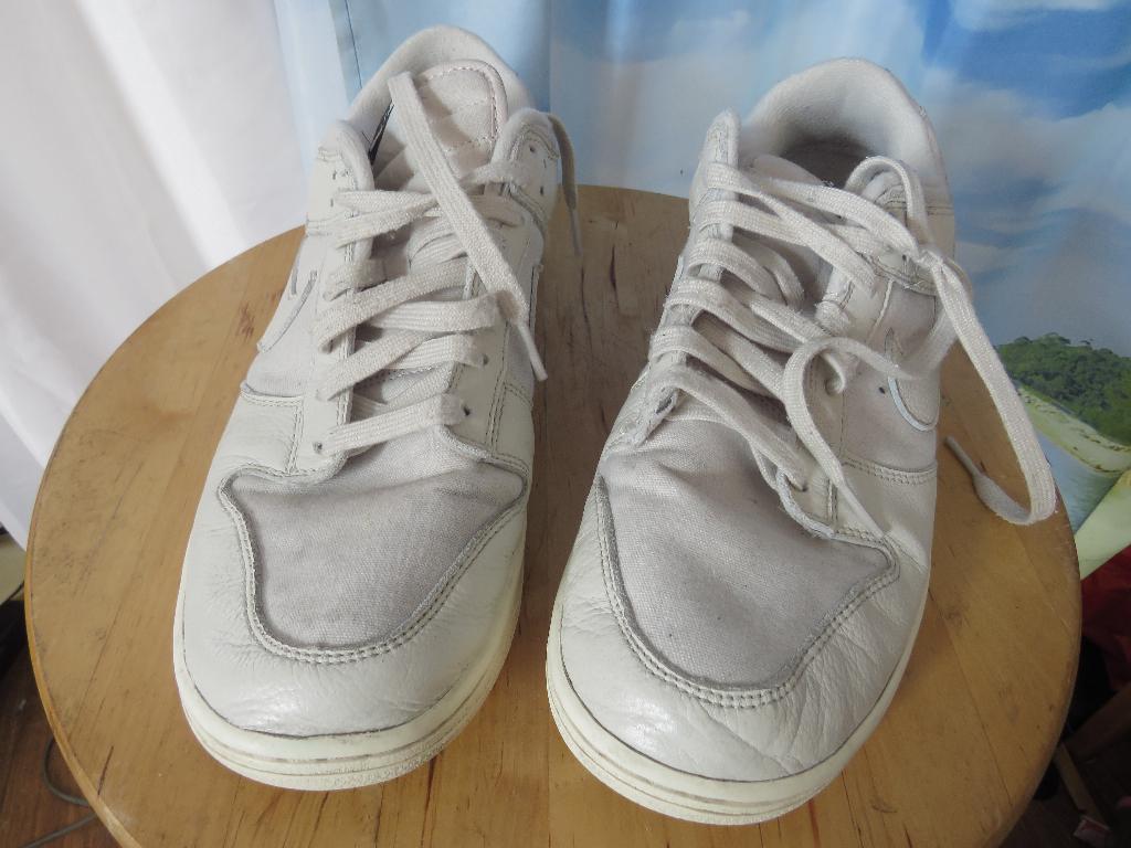 witte nike sneakers dunk low retro light mt 45, Wit, Nike, Ophalen of Verzenden, Sneakers of Gympen