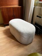 Poef jysk teddy / boucle, Ophalen, Minder dan 50 cm, Rond, Zo goed als nieuw