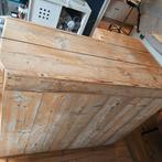 Houten bar/toonbank, Huis en Inrichting, Barren, Ophalen, Gebruikt, Inclusief barstoelen
