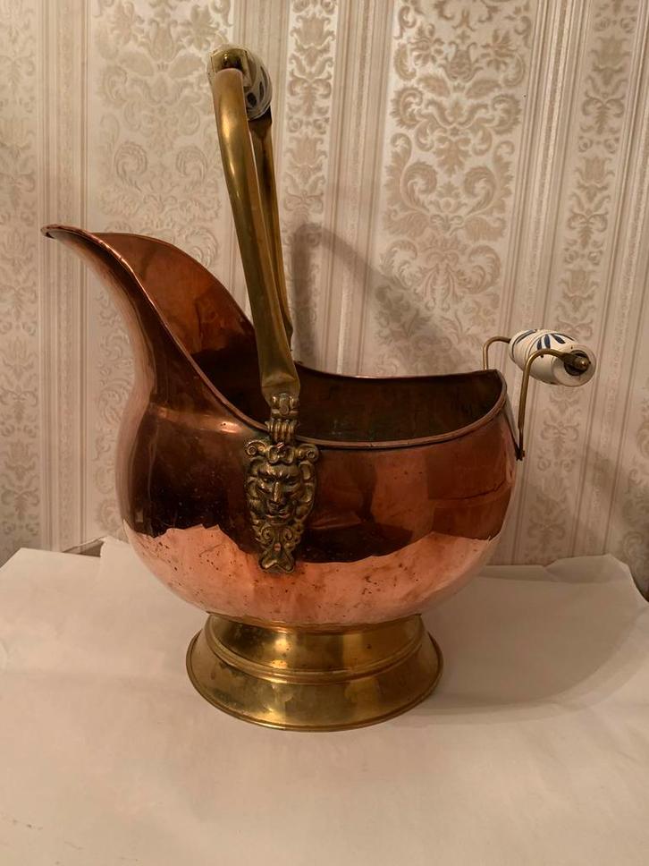 Antieke Koperen Helmkit, Antiek en Kunst, Antiek | Koper en Brons, Ophalen of Verzenden