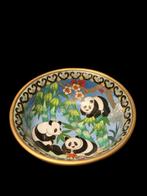 Cloisonné Panda Bowl Emaille Antique Chinese, Antiek en Kunst, Ophalen of Verzenden